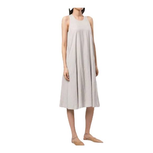 NEW James Perse Los Angeles Silver Tank‎ Midi Dress Size 1 MSRP $400 - Picture 1 of 7